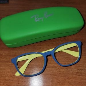 Kids' RayBan in Blue and Yellow, NEW